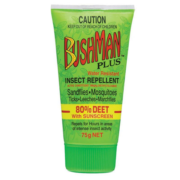 Bushman Plus Gel 80% Deet with Sunscreen 75g
