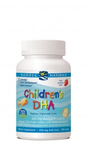 Nordic Natural Children's DHA - strawberry 180 Gels