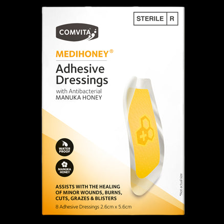 Medihoney® Adhesive Dressings, 2.6CM X 5.6CM, 8s