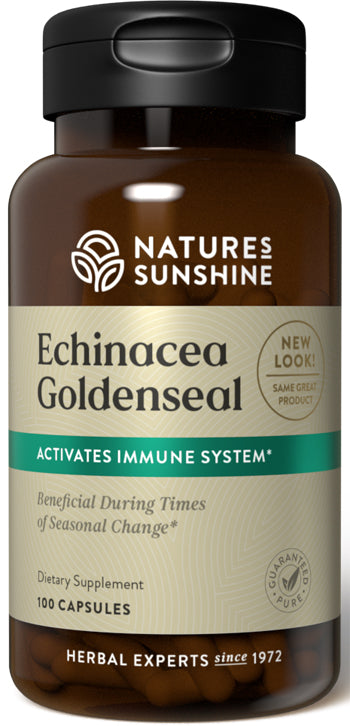 Natures Sunshine Echinacea/ Golden Seal Capsules 100