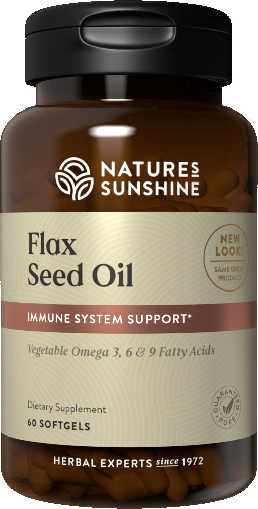 Natures Sunshine Flax Seed Oil Capsules 60
