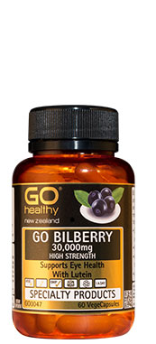 Go Healthy Go Bilberry 30,000mg 60 Vege Caps