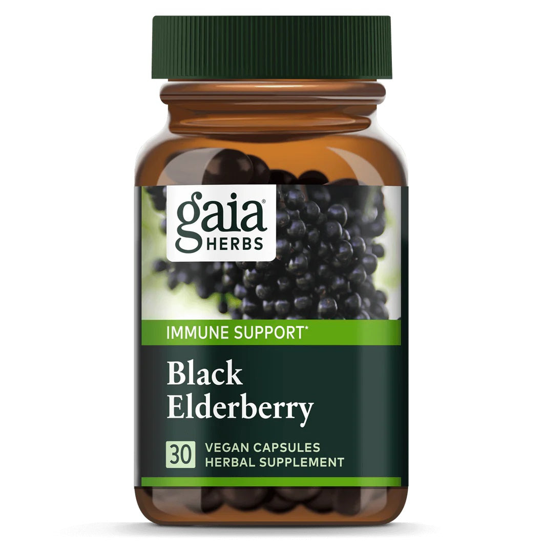 Gaia Herbs Black Elderberry Vegecaps 60