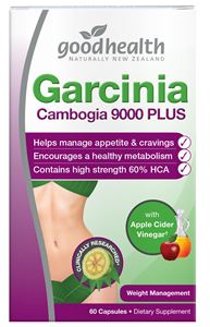 Good Health Garcinia Cambogia 9000 plus with Apple Cider Vinegar, Capsules 60