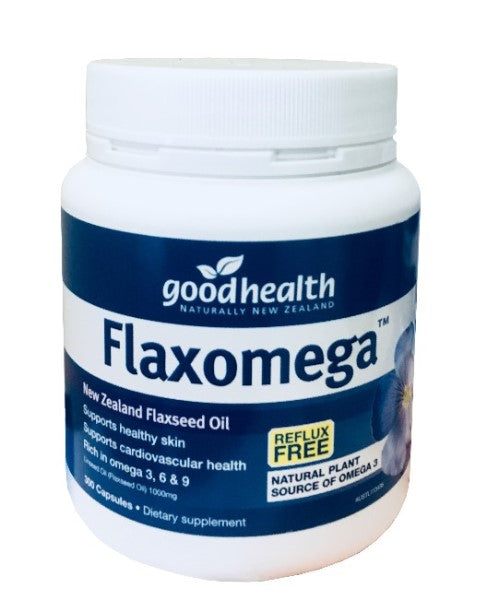 Good Health Flaxomega Oil 1000mg Capsules 300  ( Omega 3,9,6)