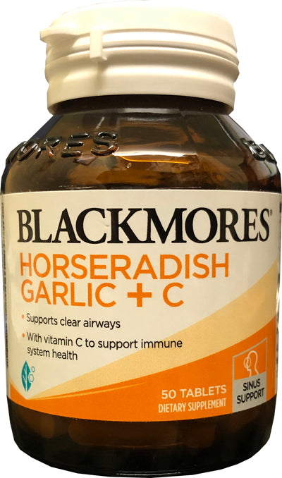 Blackmores Super Strength Horseradish, Garlic + C 50 tablets