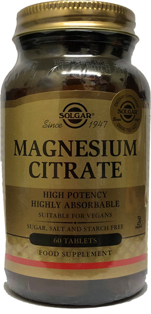 Solgar Magnesium Citrate Tablets 60