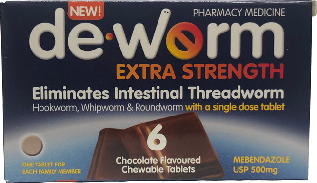Deworm Extra Strength 6 tablets