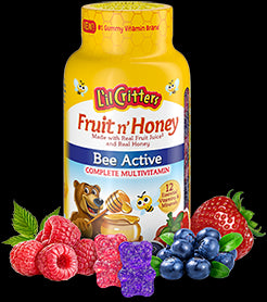 L'il Critters Fruit n' Honey Bee Active, 120 Gummies
