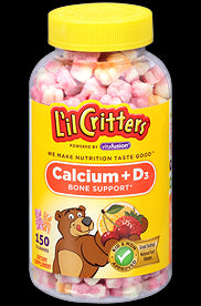 L'il Critters Calcium + Vitamin D3,  60 Gummy bears