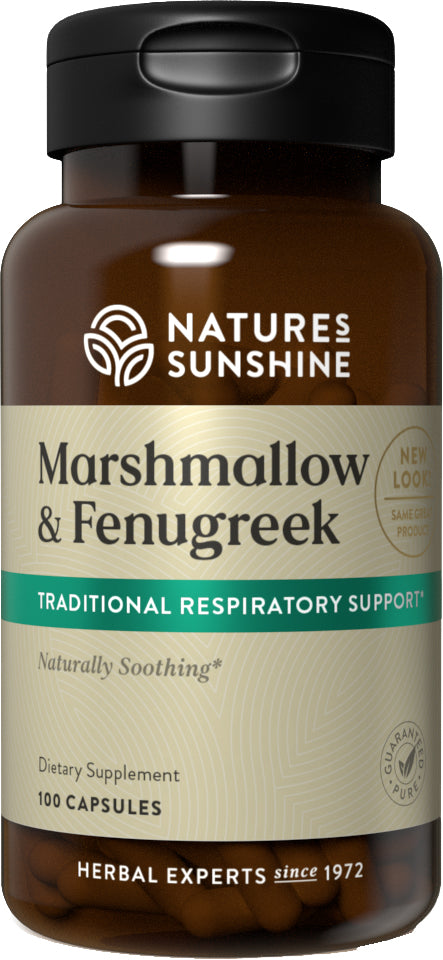 Natures Sunshine Marshmallow & Fenugreek Capsules 100
