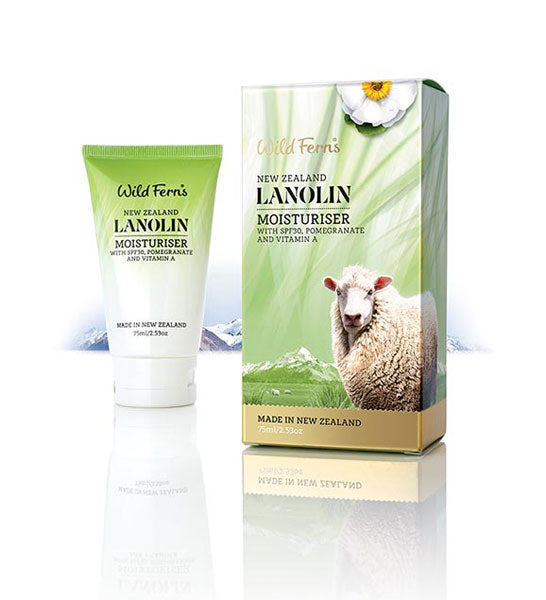 Wild Ferns Lanolin Moisturiser SPF30 - 75ml (NEW)