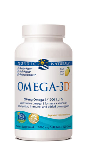 Nordic Naturals Omega 3D - lemon - 60 gels