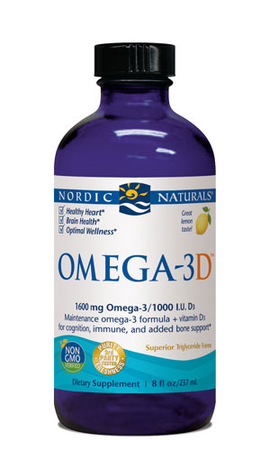 Nordic Naturals Omega-3D - lemon - 8 floz