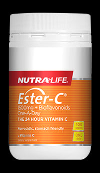 Nutralife Ester C 1500mg + Bioflavonoids One-A-Day Tablets 100