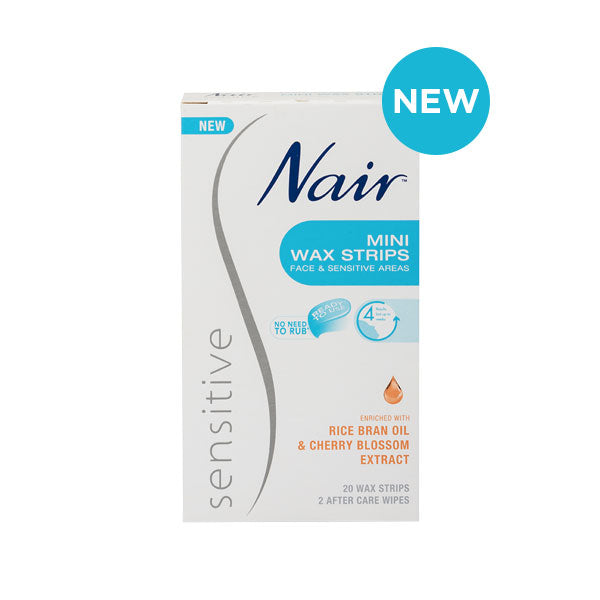 Nair Sensitive Mini Wax Strips (Face) 20s