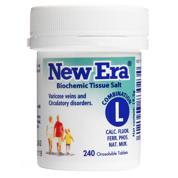 New Era Combination L Cell Salts. 240 Tablets