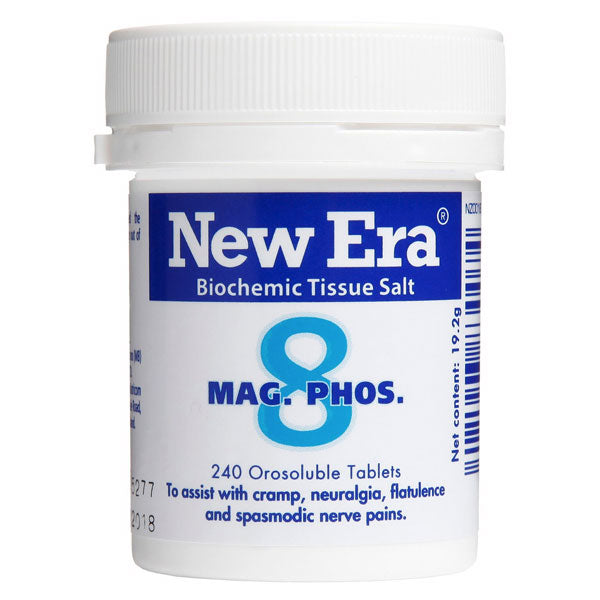 New Era Mag Phos. Cell Salts. (8). 240 Tablets.
