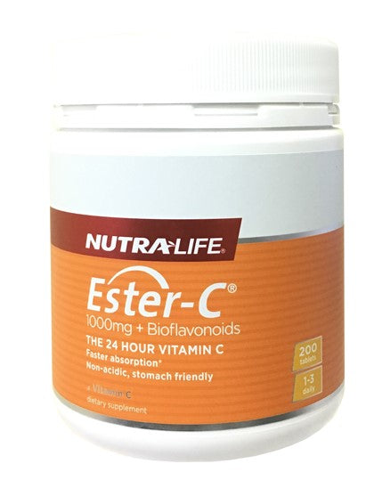 Nutralife Ester C 1000mg Plus Bioflavonoids Tablets 200