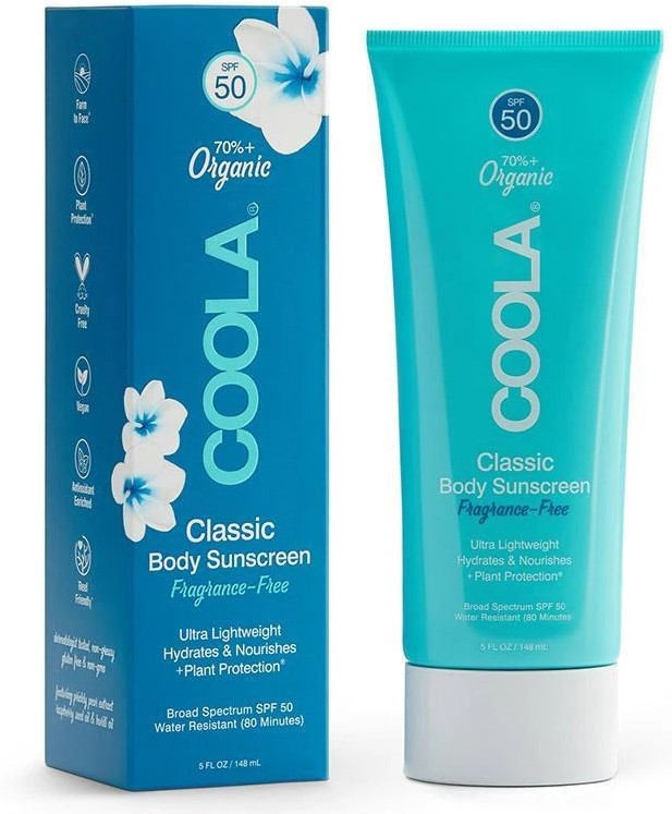 Coola Classic Body Sunscreen SPF50 Fragrance-Free 148ml