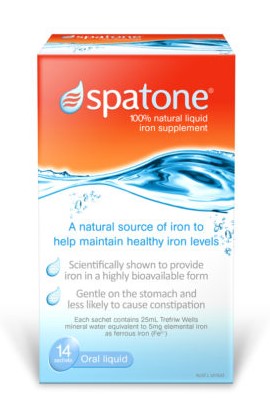 Spatone 100% Natural Liquid Iron Supplement - 14 Sachets