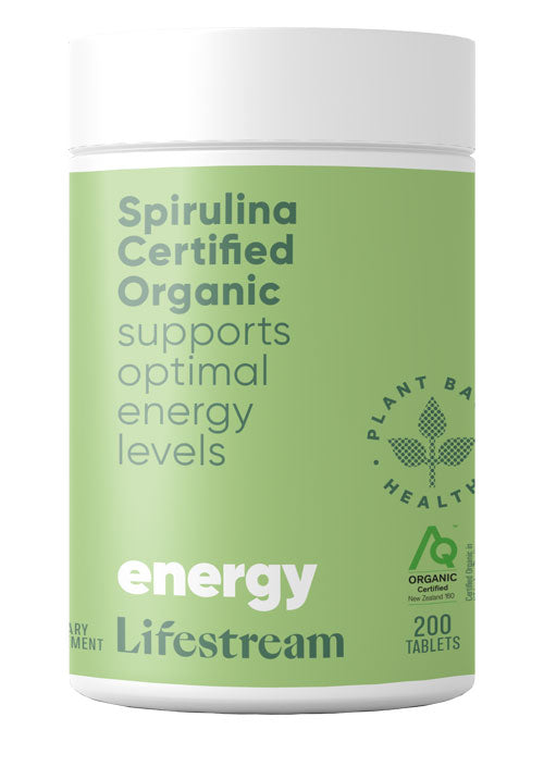 Lifestream Spirulina Certified Organic 200 Tablets