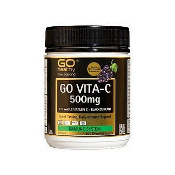 Go Healthy Vita-C 500Mg B/Currant 100 Chew