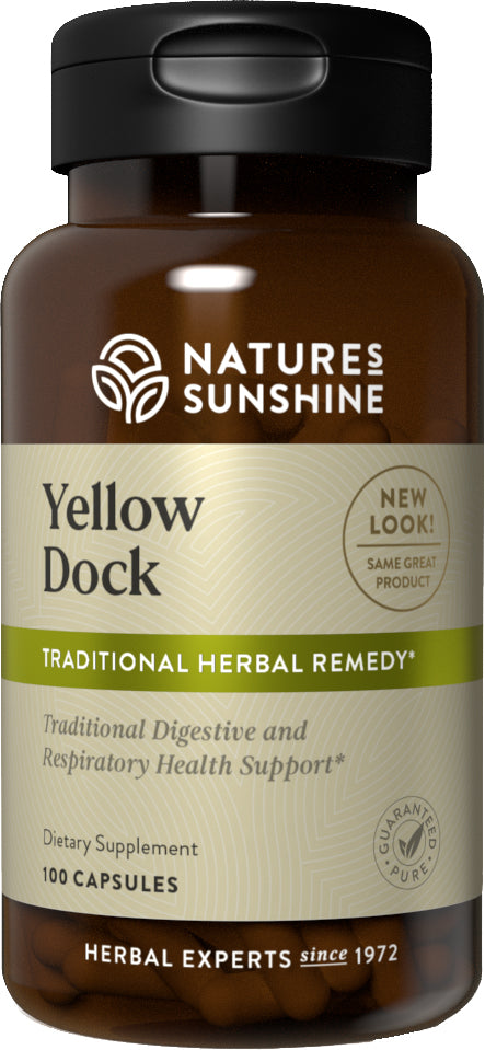 Natures Sunshine Yellow Dock Capsules 100