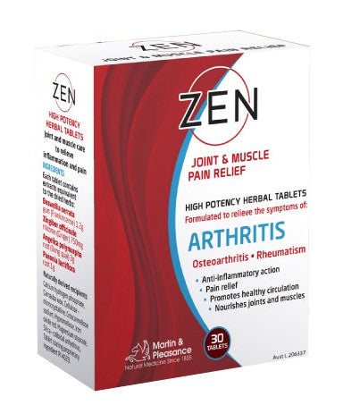 Zen Arthritis Pain Relief 30 tabs