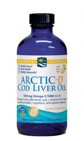 Nordic Arctic-D Cod Liver Oil - Lemon - 8oz