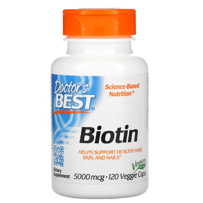 Doctor's Best Biotin 5000mcg Veggie Caps 120