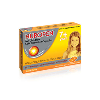 Nurofen For Children 7+ Chewable Orange 12