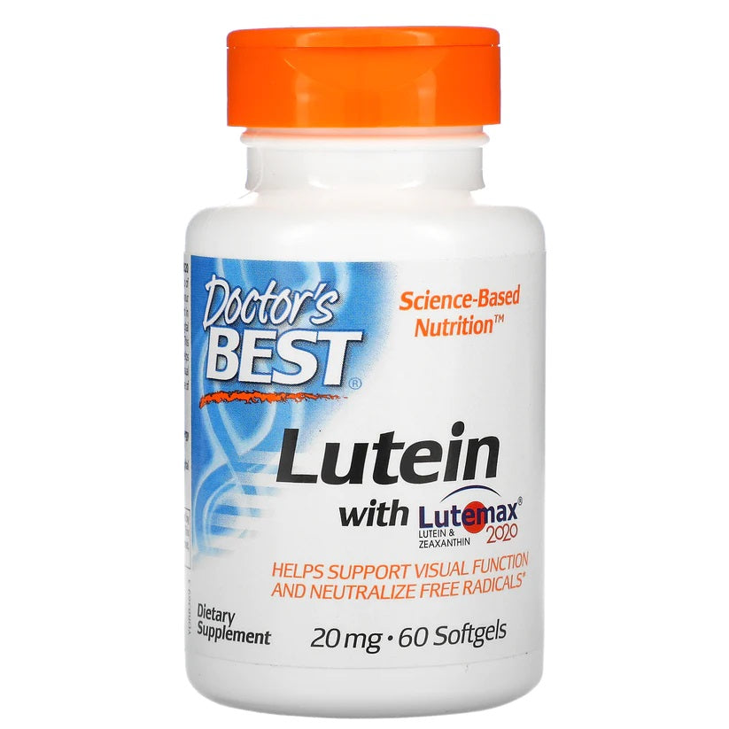 Doctor's Best Lutein With Lutemax 2020 20mg Softgels 60