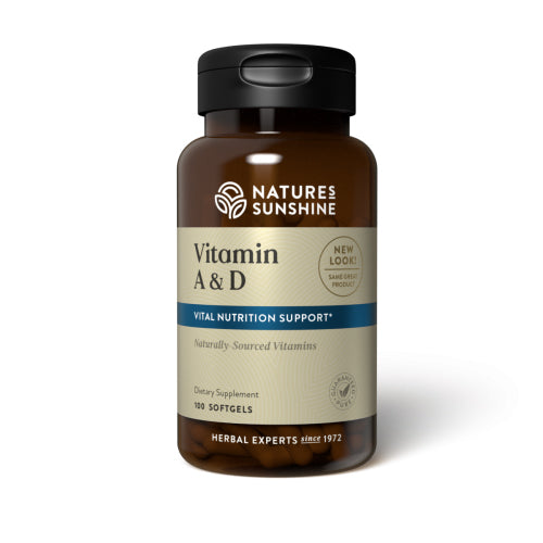 Natures Sunshine Vitamin A & D 10000/400iu Softgels 100