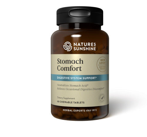 Natures Sunshine Stomach Comfort Chewable Tablets 60