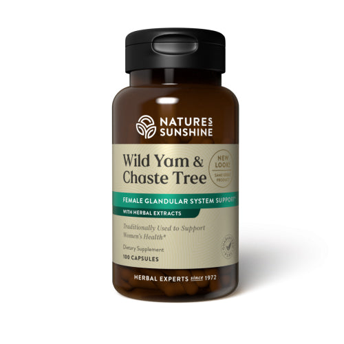 Natures Sunshine Wild Yam & Chaste Tree Capsules 100