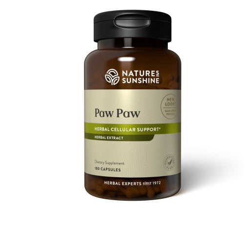 Natures Sunshine Paw Paw Herbal Cellular Support 180 Capsules