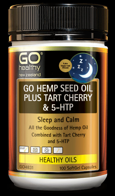 Go Healthy Go Hemp Seed Oil Plus Tart Cherry & 5-HTP 100s