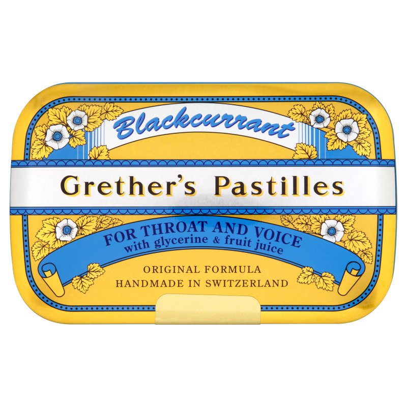 Grether's Pastilles Blackcurrant Lozenges 110g