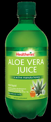 Healtheries Aloe Vera Juice + Active Manuka Honey, 500ml
