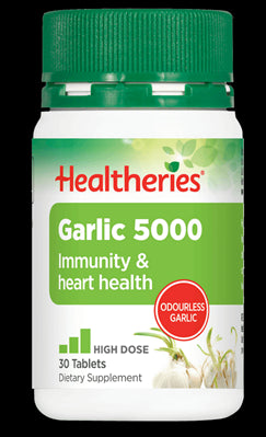 Healtheries Garlic 5000 Tablets, 30 tabs