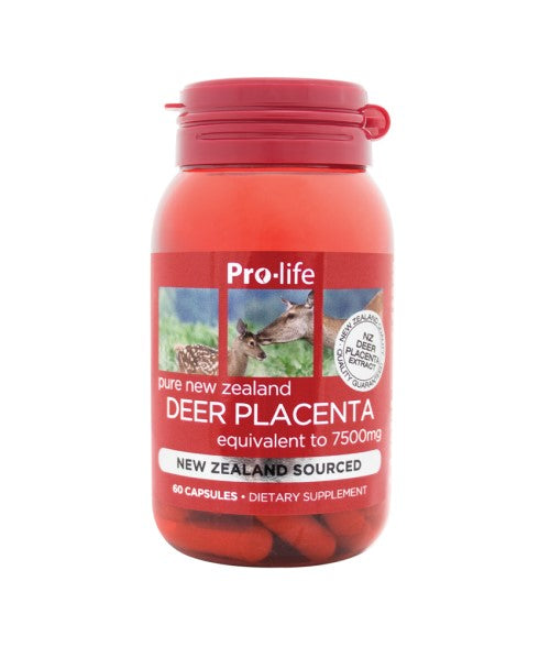 Pro-life Deer Placenta 7500mg 60 Capsules