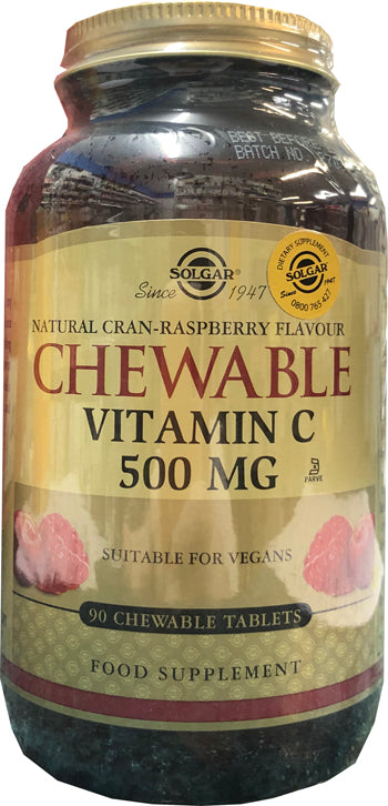 Solgar Chewable Vitamin C with Rose Hips 300mg Wafers
