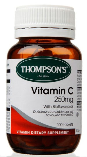 Thompsons Vitamin C 250mg Chewable Tablets 100