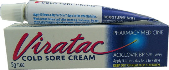 Viratac Cold Sore Cream 5g