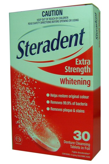 Steradent Extra Strength Denture Cleansing Tablets 30
