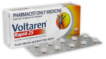Voltaren Rapid 25mg Tablets 30 Quantity restriction 1 pack only