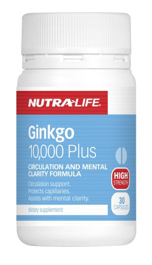 Nutralife high potency Ginkgo 10000 Plus Capsules 30