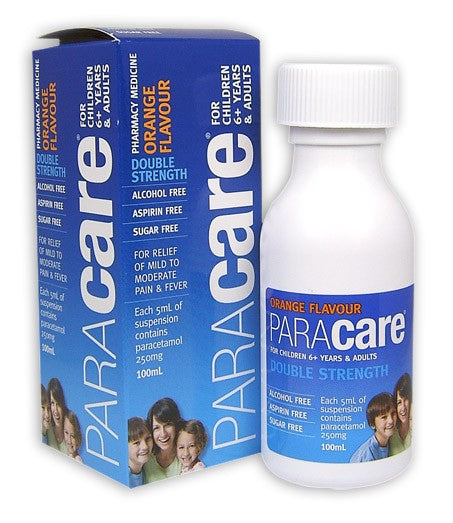 Paracare Double Strength Suspension (Orange flavour) 250mg/5ml 100ml