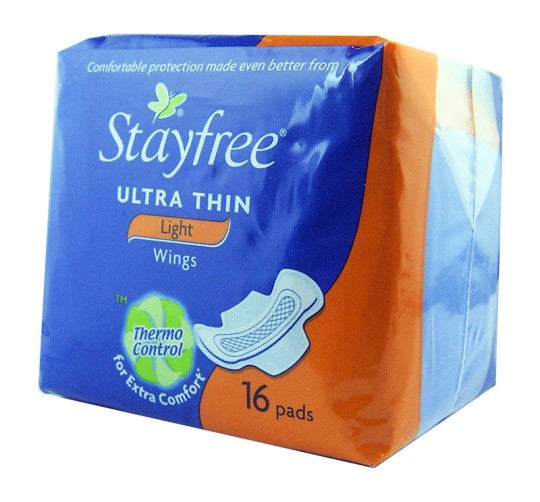 Stayfree Ultra Thin Light Pads With Wings 16